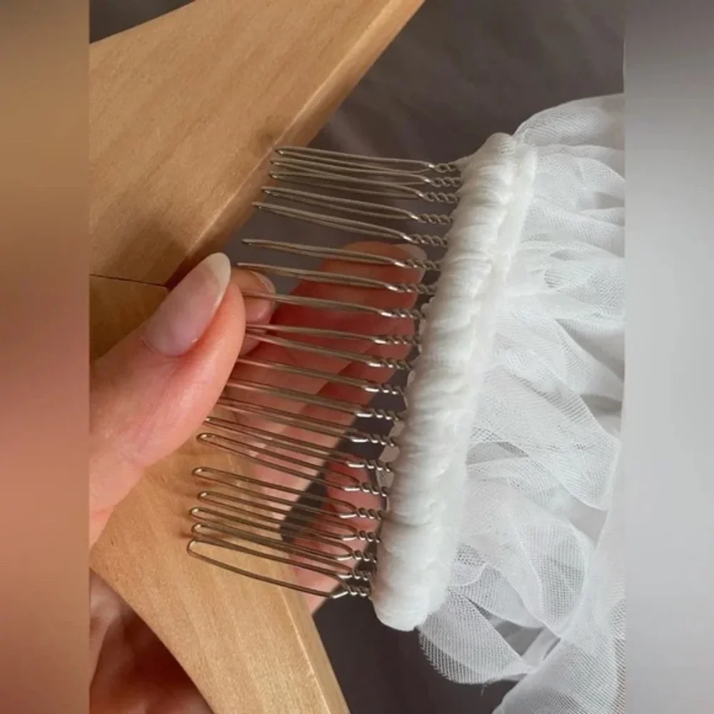 Designer Ivory Cathedral Wedding Veil - Picture 6 of 7